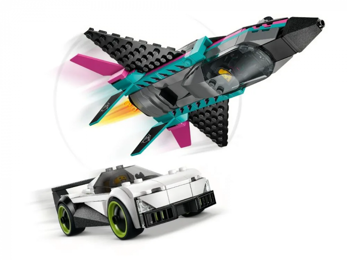 Конструктор LEGO City Реактивний літак проти автомобіля