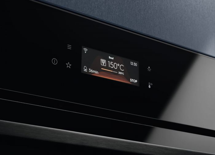 Духова шафа Electrolux електрична компактна, 44л, дисплей, конвекція, ф-ція мікрохвиль, чорний