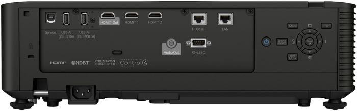 Проєктор Epson EB-L695SE WUXGA, 6000 lm, LASER, 0.5-0.7, WiFi, чорний