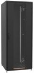 Шафа ZPAS 19", 42U, SZB IT, передні скляні двері, 800x1000 мм, максимально 1500кг, чорна
