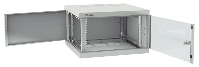 Шафа  ZPAS 19", 10U, Z-BOX, з змінними бічними стінками, 600х600 мм, максимально 100кг, сіра