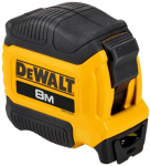 Рулетка DeWALT COMPACT, 8мх28мм, з фіксатором змотування, АБС-пластик, магніт