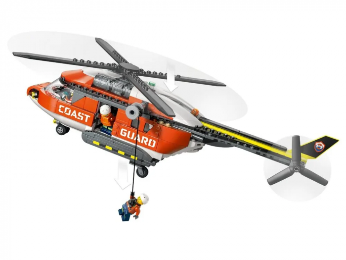 Конструктор LEGO City Рятувальний катер і гелікоптер берегової охорони