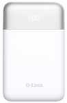 Акумулятор портативний літій-іонний Power Bank D-Link 10000мА*год 18Вт 1xUSB-A, 1xUSB-C, білий
