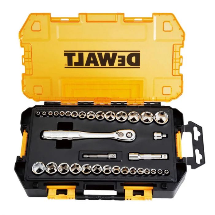 Набір головок DeWALT, 1/4", 3/8" кейс, 34шт