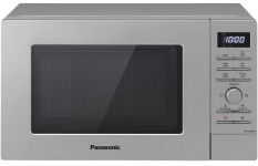 Мікрохвильова піч Panasonic, 20л, електр.управл., 800Вт, дисплей,відкриття кнопкою, сріблястий (сірий)