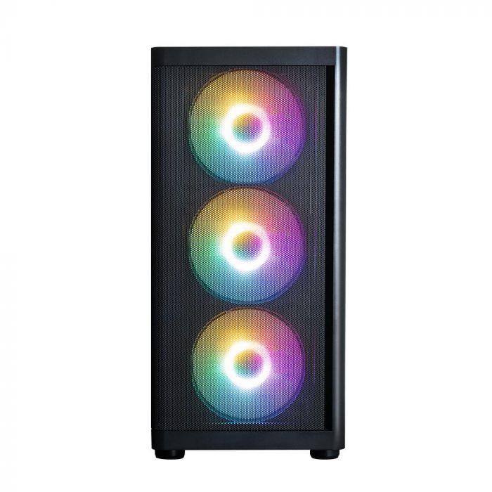 Корпус Zalman M4 SE без БП, 1xUSB3.0, 2xUSB2.0, 6x120мм FRGB, VGA 320мм, LCS ready, TG Side Panel, mATX, чорний