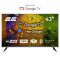 Телевізор 43" 2E LED 4K 60Hz Smart Google TV Black
