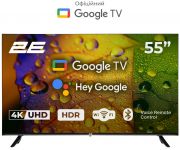 Телевізор 55" 2E LED 4K 60Hz Smart Google TV Black