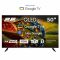 Телевізор 50" 2E QLED 4K 60Hz Smart Google TV Black