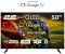 Телевізор 50" 2E QLED 4K 60Hz Smart Google TV Black