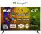 Телевізор 43" 2E LED FHD 60Hz Smart Google TV Black