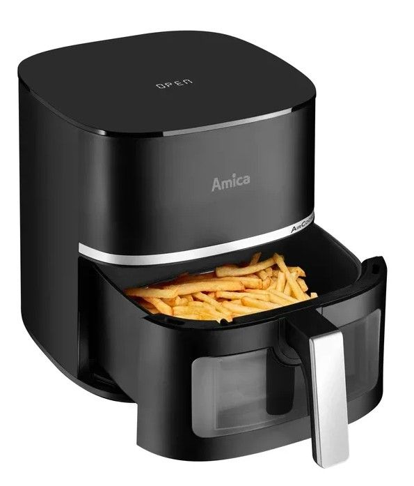 Мультипіч Amica 1600Вт, чаша-5.2л, сенсорне управл., 10 авто. программ, пластик, чорний