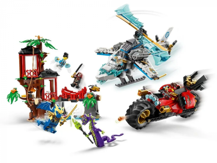 Конструктор LEGO Ninjago Автомобільна битва ніндзя біля будинку на дереві