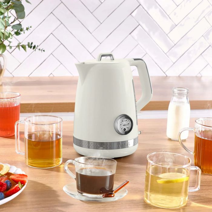 Електрочайник Tefal Soleil+ 1.7л, Strix, пластик, бежевий