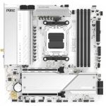 SAPPHIRE Motherboard PURE B850M WIFI sAM5 B850 4xDDR5 M.2 HDMI DP WiFi BT mATX білий