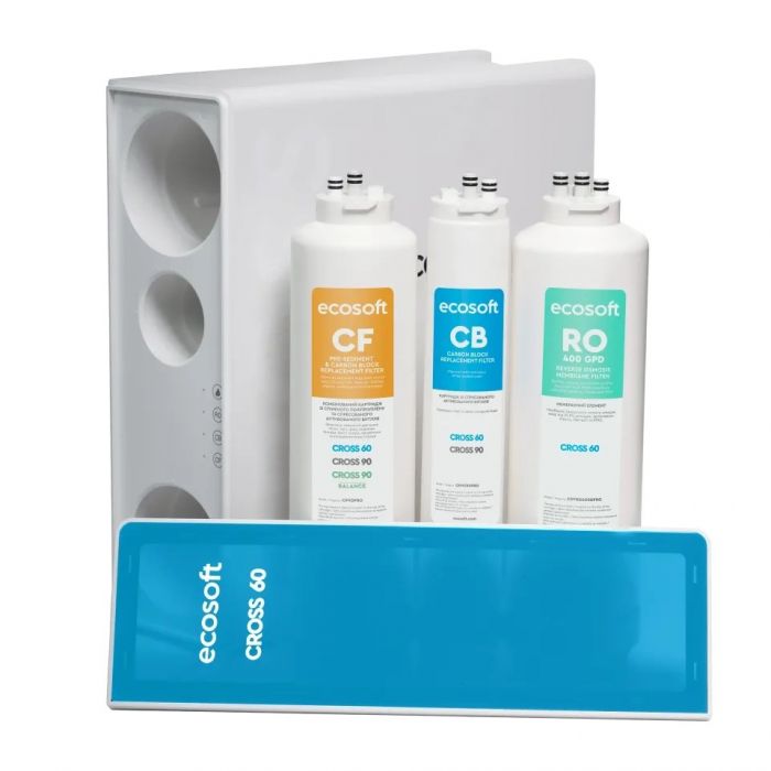 Фільтр зворотного осмосу Ecosoft Cross60, мембрана 400gpd