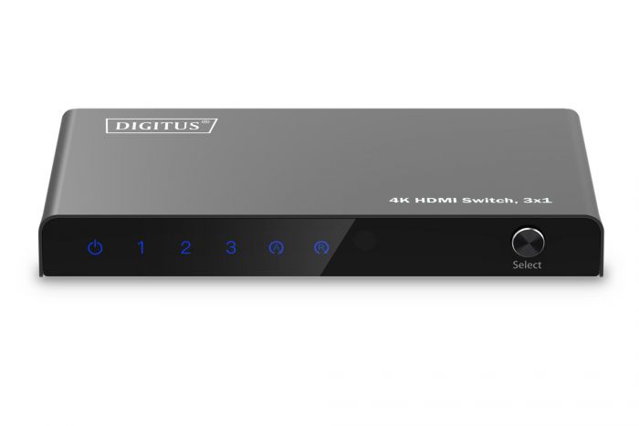 Відеокомутатор DIGITUS UHD HDMI (INx3 - OUTx1), 4K