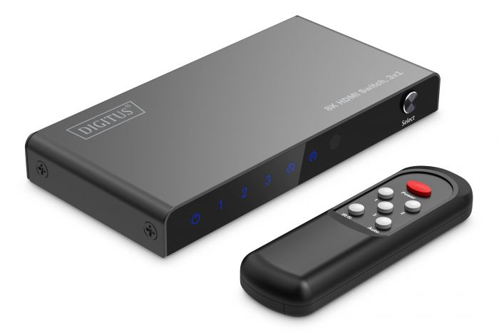 Відеокомутатор DIGITUS UHD HDMI (INx3 - OUTx1), 8K