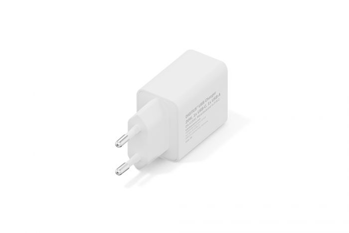 Зарядний пристрій DIGITUS 1хUSB-C, 1хUSB-A, 20W