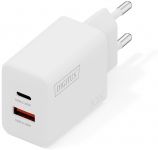 Зарядний пристрій DIGITUS GaN 1хUSB-C, 1хUSB-A, 30W