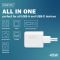 Зарядний пристрій DIGITUS GaN 1хUSB-C, 1хUSB-A, 45W