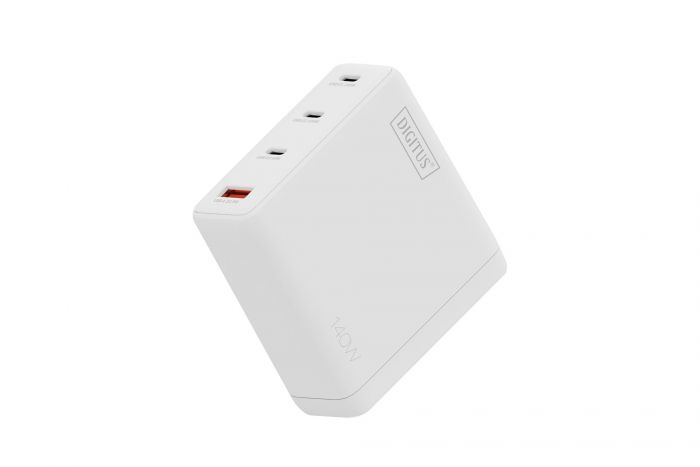 Зарядний пристрій DIGITUS GaN 3хUSB-C, 1хUSB-A, 140W