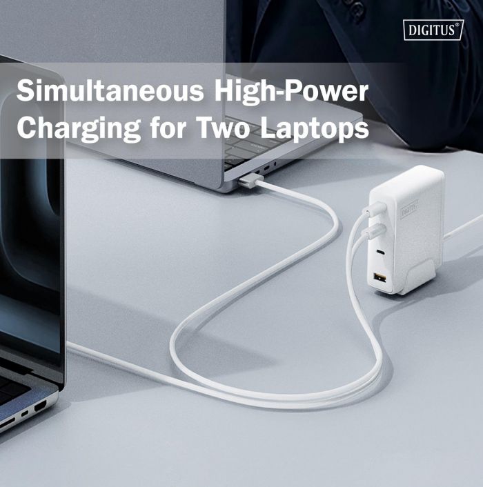 Зарядний пристрій DIGITUS GaN 3хUSB-C, 1хUSB-A, 140W