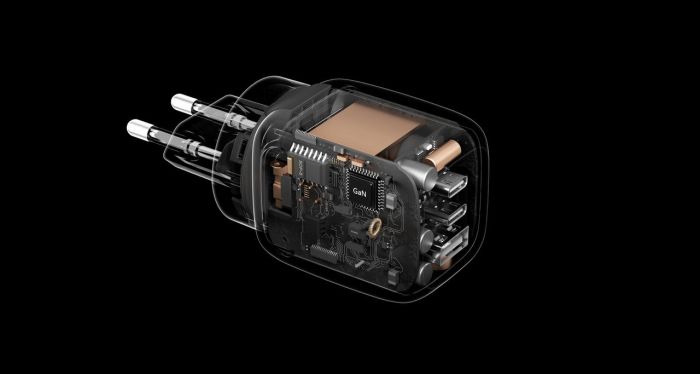 Зарядний пристрій мережевий Belkin 70Вт 2хUSB-С/USB-A GAN PD PPS, білий