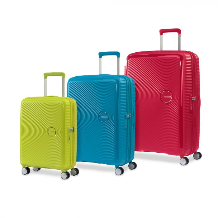 Валіза American Tourister, Soundbox, поліпропілен, мала, 55см, 35.5/41л, TSA, 4 колеса, EXP, темно-синій