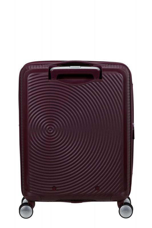 Валіза American Tourister, Soundbox, поліпропілен, мала, 55см, 35.5/41л, TSA, 4 колеса, EXP, 	бордовий