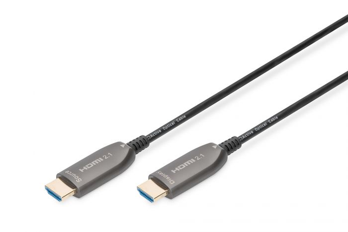 Кабель DIGITUS HDMI UHD 8K, AOC hybrid-fiber, type A M/M, 10м, чорний