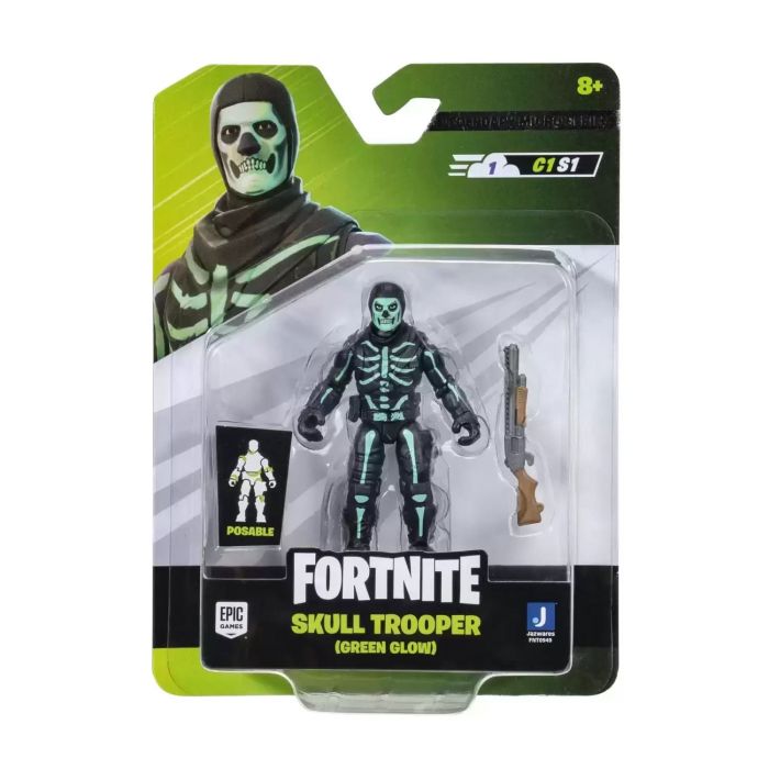 Колекційна фігурка Fortnite Micro Legendary Skull Trooper - Green, 6см