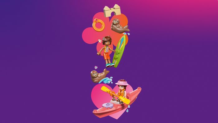 Конструктор LEGO Friends  Пляжний будиночок з морськими котиками