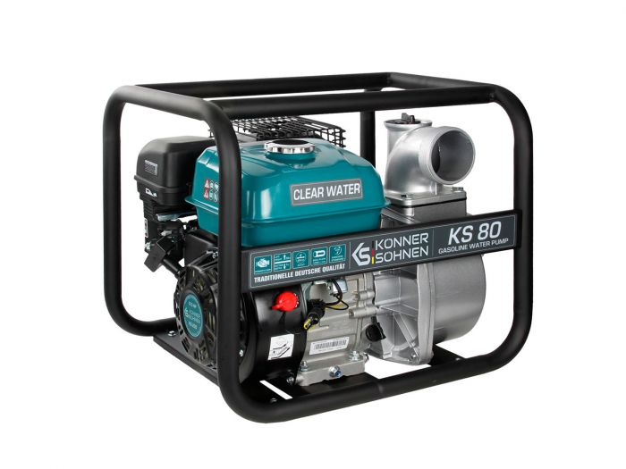 Мотопомпа бензинова Konner&Sohnen KS 80 1000л/хв 7.0к.с 26кг
