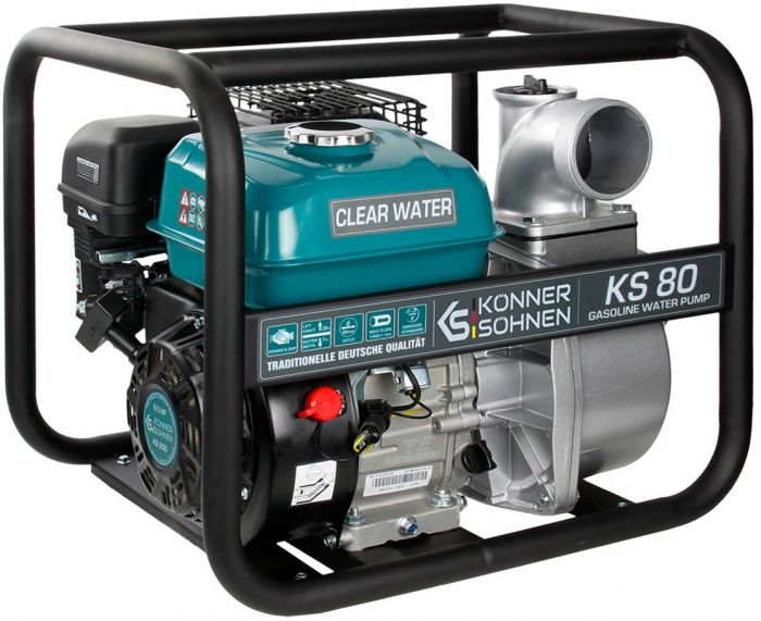 Мотопомпа бензинова Konner&Sohnen KS 80 1000л/хв 7.0к.с 26кг