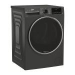 Пральна машина Beko фронтальна, 8кг, 1400, A, 55см, дисплей, пар, інвертор, графіт