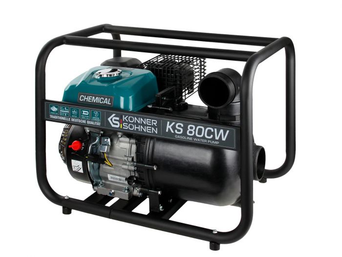 Мотопомпа бензинова Konner&Sohnen KS 80CW 1000л/хв 7.0к.с 28кг