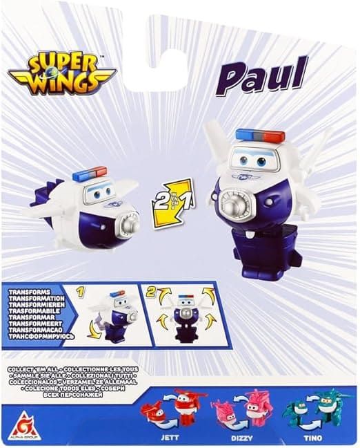 Ігрова фігурка-трансформер Super Wings Transforming Пол (Paul), 10см