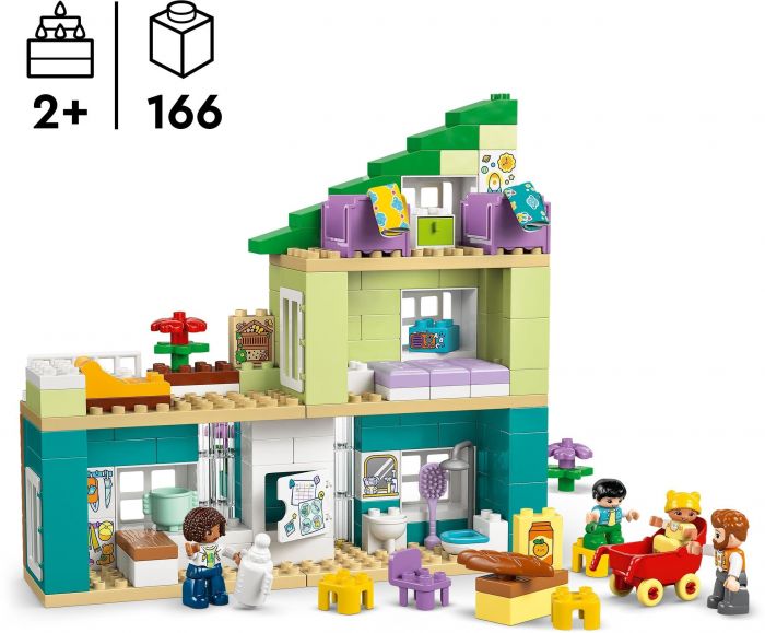 Конструктор LEGO DUPLO Town Сучасний родинний будинок із фігурками