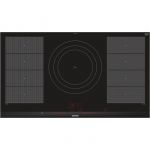 Варильна поверхня Siemens індукційна, 90см, 5 конфорок, 2 зони розширення, чорний