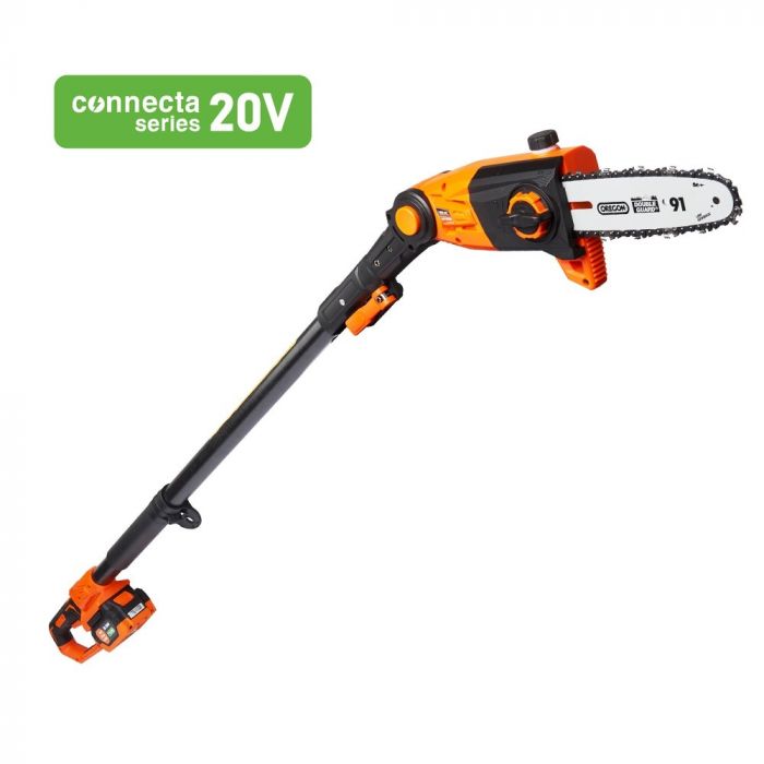 Висоторіз ланцюговий акумуляторний SEQUOIA SBPS2008TO-EV 20В акб 1х4А·год шина 20см Oregon 5м/с штанга 186-266см ЗП 3.6кг