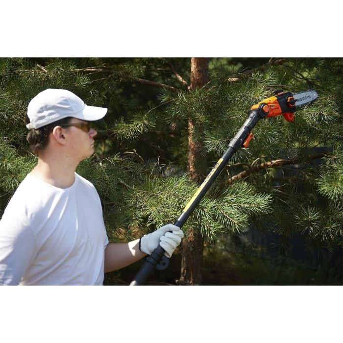 Висоторіз ланцюговий акумуляторний SEQUOIA SBPS2008TO-EV 20В акб 1х4А·год шина 20см Oregon 5м/с штанга 186-266см ЗП 3.6кг