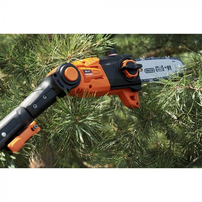 Висоторіз ланцюговий акумуляторний SEQUOIA SBPS2008TO-EV 20В акб 1х4А·год шина 20см Oregon 5м/с штанга 186-266см ЗП 3.6кг