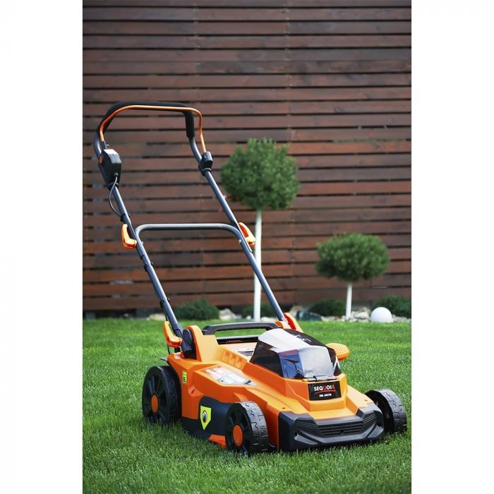 Газонокосарка акумуляторна SEQUOIA SBL4037B-E2W 40В(20В+20В) 37см 35л 25-75мм 11.65кг без АКБ та ЗП