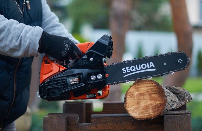 Пила ланцюгова бензинова SEQUOIA SPC0812 800Вт шина 30см 3/8" 1.3мм 4.8кг