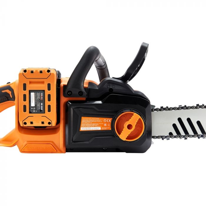 Пила ланцюгова акумуляторна SEQUOIA SBC4016BS-E2W 40В(20В+20В) акб 2х4.0А·год шина 40см 3/8" 25.0м/с ЗП 3.9кг