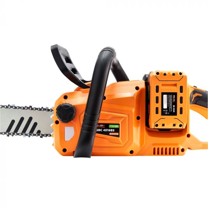 Пила ланцюгова акумуляторна SEQUOIA SBC4016BS-E2W 40В(20В+20В) акб 2х4.0А·год шина 40см 3/8" 25.0м/с ЗП 3.9кг
