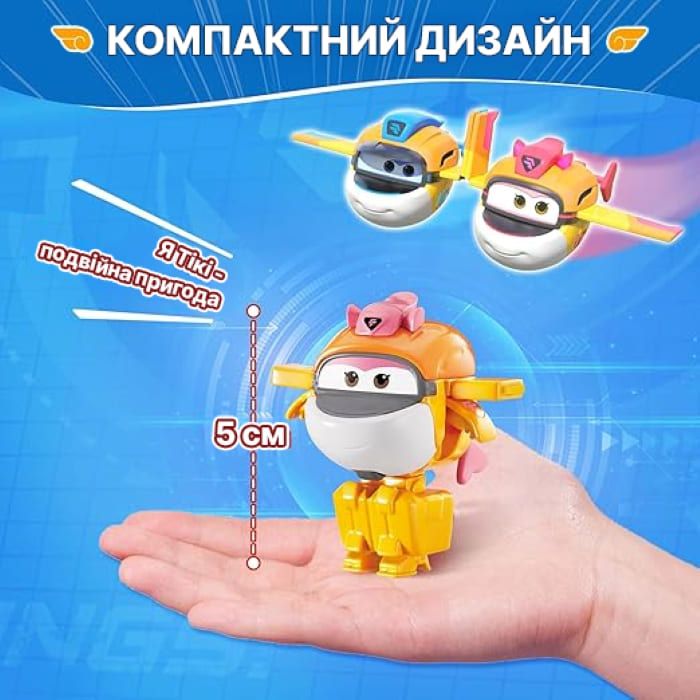 Ігрова фігурка-трансформер Super Wings Transform-a-Bots Тікі (Tiki), 5см