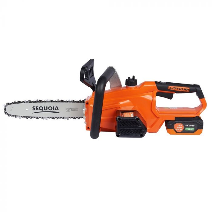 Пила ланцюгова акумуляторна SEQUOIA SBC2012BS-EV 20В акб 1х4.0А·год шина 30см 1/4" 6.0м/с ЗП 3.2кг